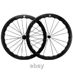 UCI Approved Carbon Wheels 50mm 25mm Tubeless Clincher Front+Rear Carbon Wheels