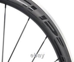 UCI Approved Carbon Wheels 50mm Road Bike Wheelset Alloy/Aluminum Braking Line