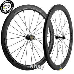 USA Superteam UCI Approved 50mm Carbon Wheels 25mm Shape Road Bike Wheelset 700C