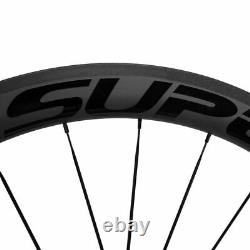 USA Superteam UCI Approved 50mm Carbon Wheels 25mm Shape Road Bike Wheelset 700C