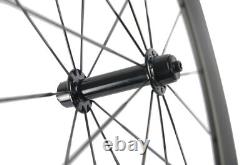 U Shape Carbon Wheels 50mm Road Bike Carbon Wheelset 3k Matte Basalt 700C Bike