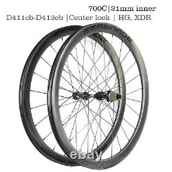 Ultra Light Carbon Fiber Bicycle Wheelset Clincher Tubeless Rims Road Bike Wheel