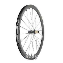 Ultra Light Carbon Fiber Bicycle Wheelset Clincher Tubeless Rims Road Bike Wheel