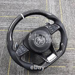 Upgrade Carbon Fiber Steering Wheel For Mercedes-Benz AMG W204 SLK GLE G63 C200