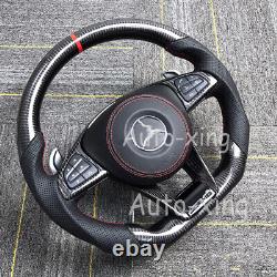 Upgrade Carbon Fiber Steering Wheel For Mercedes-Benz AMG W204 SLK GLE G63 C200