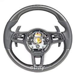 Upgrade Carbon Fiber Steering Wheel for Porsche Mancan Panamera Cayenne 911 718