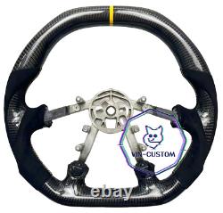 VINS CARBON FIBER Steering Wheel FOR Chevrolet Corvette C5 Z06 97-04 FLAT TOP