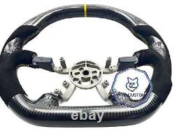 VINS CARBON FIBER Steering Wheel FOR Chevrolet Corvette C5 Z06 97-04 FLAT TOP