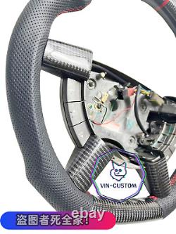 VINS CARBON FIBER Steering Wheel FOR Pontiac GTO /HOLDEN 2004-2006 WithRED RING
