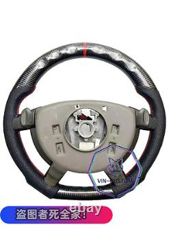 VINS CARBON FIBER Steering Wheel FOR Pontiac GTO /HOLDEN 2004-2006 WithRED RING