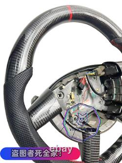 VINS CARBON FIBER Steering Wheel FOR Pontiac GTO /HOLDEN 2004-2006 WithRED RING