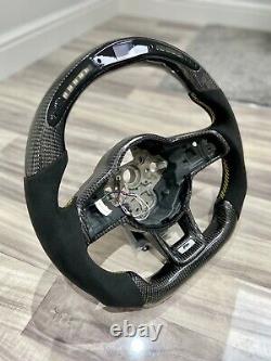 VW Golf R Carbon Fibre LED Rev Counter Display Steering Wheel, Screen, Alcantara