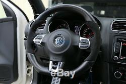 VW Volkswagen MK6 APR Golf GTI GLI Steering Wheel Matte Carbon Fiber Alcantara