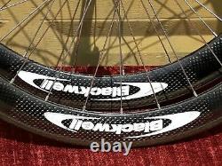 Vintage Blackwell USA Carbon Fiber Wheels Wheelset Tubular Road Bike Rare Light