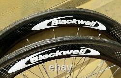 Vintage Blackwell USA Carbon Fiber Wheels Wheelset Tubular Road Bike Rare Light