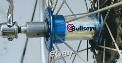 Vintage Bullseye Hubs, Araya wheelset, Classic 1990's MTB wheels + 7 spd cassett