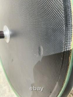 Vintage Carbon Fiber 700C Rear Road Disc Wheel Tubular TT Time Trial Triathlon
