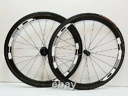 Williams 40mm Carbon Tubular Wheelset Campagnolo 10sp Cassette Tires HED Decals