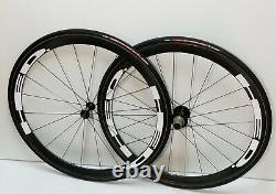 Williams 40mm Carbon Tubular Wheelset Campagnolo 10sp Cassette Tires HED Decals