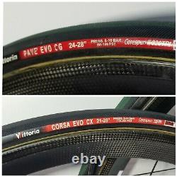 Williams 40mm Carbon Tubular Wheelset Campagnolo 10sp Cassette Tires HED Decals