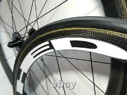 Williams 40mm Carbon Tubular Wheelset Campagnolo 10sp Cassette Tires HED Decals