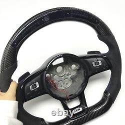 With LED For VW Golf 7 GTI Golf R MK7 2014+ Replace Carbon Fiber Steering Wheel