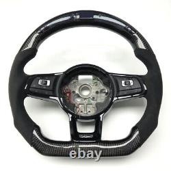 With LED For VW Golf 7 GTI Golf R MK7 2014+ Replace Carbon Fiber Steering Wheel