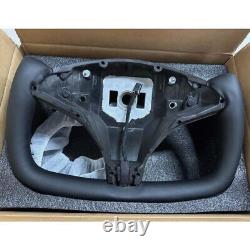 Yoke Steering Wheel Carbon Fiber withHeated For Tesla Model X & Model S 2014-2023