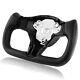 Yoke Steering Wheel For Tesla Model 3/Y 2017-2023 withHeating Carbon Fiber Black