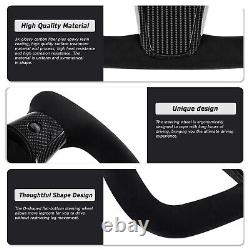 Yoke Steering Wheel For Tesla Model 3& Y 2017+ Alcantara & Carbon Fiber withHeated
