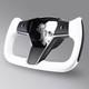 Yoke Steering Wheel For Tesla Model Y &3 withHeated Leather&Carbon Fiber 17-23