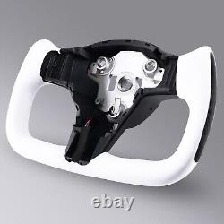 Yoke Steering Wheel withHeating For Tesla Model 3/Y 2017-2023 Square Carbon Fiber