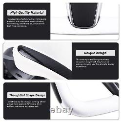 Yoke Steering Wheel withHeating For Tesla Model 3&Y Leather&Carbon Fiber 2017-2023
