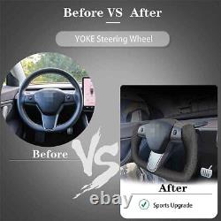 Yoke Steering Wheel with Heating Carbon Fiber For Tesla Model 3/Y 2017-2022 USA