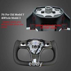 Yoke Steering Wheel with Heating Carbon Fiber For Tesla Model 3/Y 2017-2022 USA