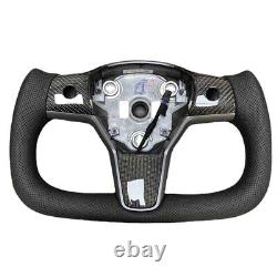 Yoke Steering Wheel with Heating Carbon Fiber For Tesla Model 3/Y 2017-2022 USA