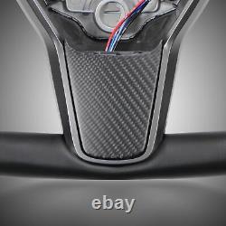 Yoke Steering Wheel with Heating Carbon Fiber For Tesla Model 3/Y 2017-2023 Black