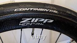 ZIPP 404 NSW Rear Carbon Fiber Wheel Clincher Rim Brake Tubeless Ready