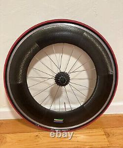 Zipp 1080 Clincher Rear Wheel SRAM RED 10sp cassette Vittoria Rubino Pro 25c