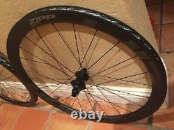 Zipp 303S Carbon Tubeless Disc Brake 12mm Centerlock Wheel Set SRAM XDR Low Mile