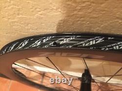 Zipp 303S Carbon Tubeless Disc Brake 12mm Centerlock Wheel Set SRAM XDR Low Mile