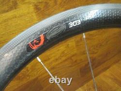 Zipp 303 Firecrest Aero 700c Carbon Tubular 8 9 10 Speed Wheel Set Damaged