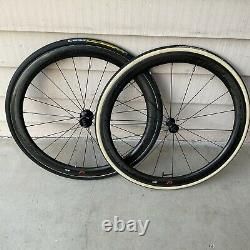 Zipp 303 Firecrest Tubular Wheelset 11 Speed Shimano Rim Brakes 28mm R 25mm F