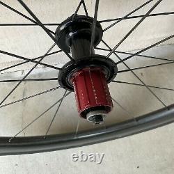 Zipp 303 Firecrest Tubular Wheelset 11 Speed Shimano Rim Brakes 28mm R 25mm F