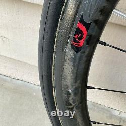 Zipp 303 Firecrest Tubular Wheelset 11 Speed Shimano Rim Brakes 28mm R 25mm F