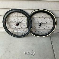 Zipp 303 Firecrest Tubular Wheelset 11 Speed Shimano Rim Brakes 28mm R 25mm F