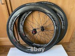 Zipp 404 Firecrest Carbon Clincher Wheel Set + Tires. 700C, 11speed. Rim Brake