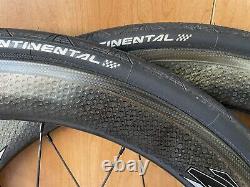 Zipp 404 Firecrest Carbon Clincher Wheel Set + Tires. 700C, 11speed. Rim Brake