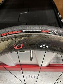 Zipp 404 Wheelset 700c Clincher Shimano/Sram 10/11 Speed Rim Brake Wheels Set