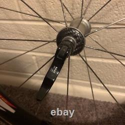 Zipp 808 Carbon wheelset with Skewers tires Rear Wheel Needs To Be Reglued